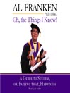Cover image for Oh, the Things I Know!
